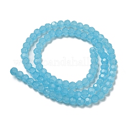Ständer aus imitierten Jade-Glasperlen&nbsp;EGLA-A035-J4mm-D04