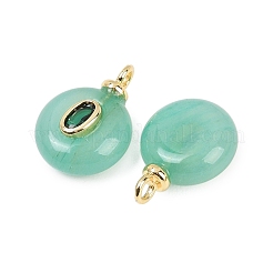 Gefärbt natürliche weiße Jade Anhänger&nbsp;G-Z134-03G-05