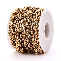 Cadenas de eslabones ovalados texturizados de acero inoxidable 304&nbsp;CHS-N005-06F-G