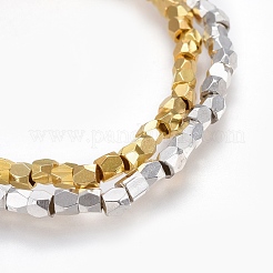 Bracciali elasticizzati in ottone perline&nbsp;BJEW-JB04056