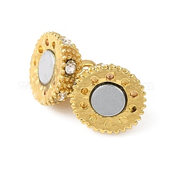 Cierres magnéticos de aleación de rhinestone con bucles&nbsp;RB-H116-2-G
