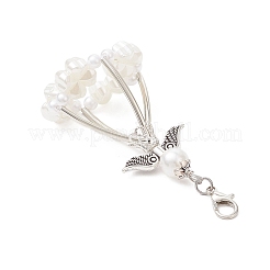 5 pendentif décoratif en plastique ABS imitation perle&nbsp;HJEW-JM03636