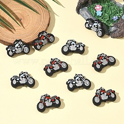 10 Stück 2 Farben Motorrad Silikon Fokalperlen&nbsp;SIL-YW0002-32