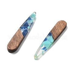 Pendenti in resina e noce&nbsp;FIND-R051-08E