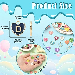 52pcs pendentifs en émail en alliage&nbsp;ENAM-CJ0007-07A