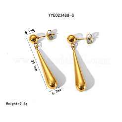 Elegante Tropfenohrstecker aus 304 Edelstahl&nbsp;GH1263-3