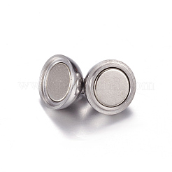 Fermoirs magnétiques en acier inoxydable 304 résistant au ternissement avec boucles&nbsp;X-STAS-E006-52