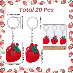20 Stück PVC-Schlüsselanhänger&nbsp;KEYC-BM0001-12