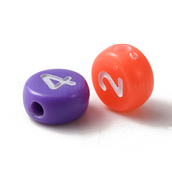 Perline acrilico opaco&nbsp;MACR-WH0027-06A