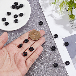 20 Stück natürliche schwarze Onyxperlen (gefärbt und erhitzt) aus europäischer Produktion&nbsp;FIND-ME0003-87C