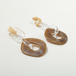 Boucles d'oreilles pendantes ovales en acrylique&nbsp;FS-WG6993B-02