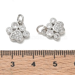 Messing micro pave klar zirkonia charme&nbsp;CU-CBA7E58-01P