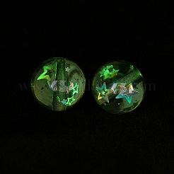 Perlas de resina transparentes luminosas&nbsp;RESI-F073-03C