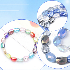 3 brins galvanisent les brins de perles de verre&nbsp;EGLA-PA0001-25B