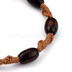 Bracelets de perle tressés en corde de polyester ciré coréen ajustable&nbsp;BJEW-JB05438-03