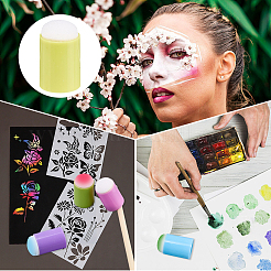 30 Stück 6 farbige Kunststoff-Fingerschwämme zum Malen&nbsp;AJEW-CP0011-12