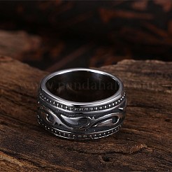 Fingerringe aus Edelstahl für Herren&nbsp;RJEW-BB29955-11