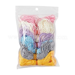 6 paquet 6 couleurs fil de nylon fil de nylon pour la fabrication de bijoux en perles&nbsp;NWIR-FS0001-01B