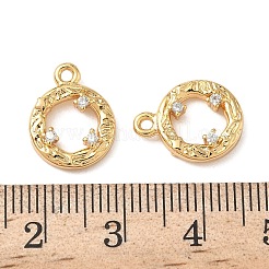 Messing micro pave klar zirkonia charme&nbsp;KK-B160-18G