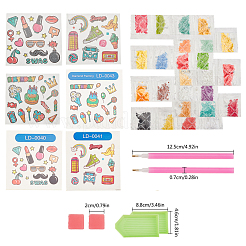 DIY Diamant Malerei Aufkleber Kits für Kinder&nbsp;DIY-WH0168-58