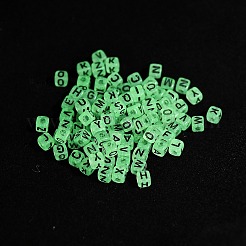 Perles acryliques transparentes lumineuses&nbsp;MACR-L011-02B