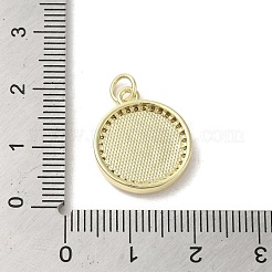 Pendenti in zirconi cubici trasparenti in micro pavè di ottone&nbsp;KK-I708-03D-G