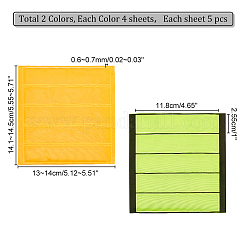 8 Blatt 2 Farben wasserdichte reflektierende Aufkleber aus PVC-Kunststoff&nbsp;DIY-GA0004-04