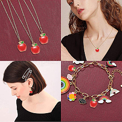 Legierung Emaille Anhänger / charms&nbsp;ENAM-SC0002-23