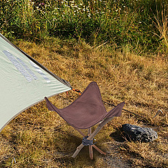 Sgabello triangolare da esterno in tessuto&nbsp;AJEW-WH20022-09B