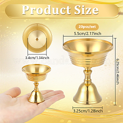 20 Stück Kerzenhalter aus Messing&nbsp;AJEW-WA0004-42