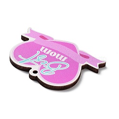 Pendentifs en bois pour la fête des mères&nbsp;WOOD-I012-01A