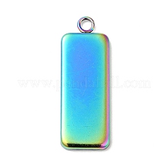 Placcatura ionica (ip) 304 impostazioni cabochon pendente in acciaio inossidabile&nbsp;LS-STAS-I069-36MC