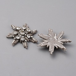 Patchs en tissu à coudre en strass de cristal de verre&nbsp;PATC-WH0008-226A