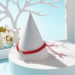 Braccialetto di perline intrecciate con testa di buddha&nbsp;BJEW-JB07711