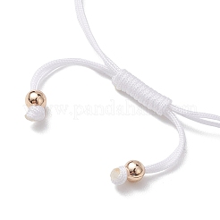 Braccialetti da donna con perline intrecciate in filo di ottone e nylon&nbsp;BJEW-JB10751