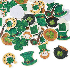 40 pieza de 8 estilos de parches bordados de poliéster para coser del Día de San Patricio&nbsp;PATC-TA0001-60