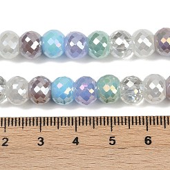Chapelets de perles en verre électroplaqué&nbsp;EGLA-G039-01A-02