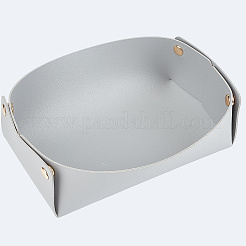 Boîte de rangement pliable en cuir PU&nbsp;AJEW-WH20010-62C