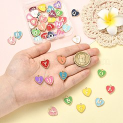 52pcs pendentifs en émail en alliage&nbsp;ENAM-CJ0007-07A