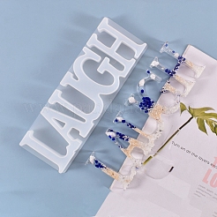 DIY Wort lachen Silikonformen&nbsp;X-DIY-K017-05