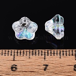 Galvanisieren transparente Glasperlen Stränge&nbsp;EGLA-N055-03A-12