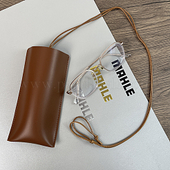 Sacs de rangement pour lunettes en cuir PU&nbsp;ABAG-WH20015-02A