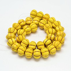 Tinti turchese sintetico fili di perle&nbsp;G-M148-09-A