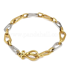 Gliederkettenarmbänder aus 304 Edelstahl für Damen&nbsp;LS-BJEW-C113-02GP