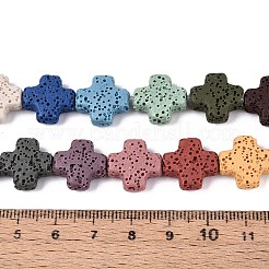 Natürliche Lavasteinperlenstränge&nbsp;G-N257-22A-01