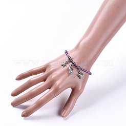 Bracciali elasticizzati in pietre dure miste naturali&nbsp;BJEW-JB05108