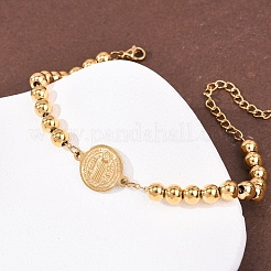 Bracelets à maillons en acier inoxydable 304&nbsp;BJEW-B163-02G