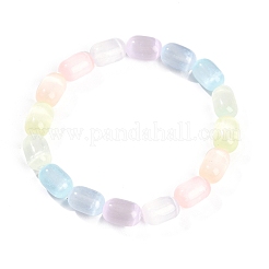 Stretch-Armbänder aus gefärbten natürlichen Selenitsäulenperlen für Frauen&nbsp;BJEW-I312-05F