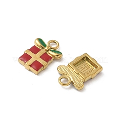 Pendentifs en acier inoxydable 304 émaillés&nbsp;STAS-L300-012G-43
