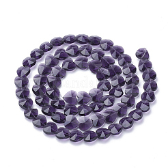 Perles en verre transparentes&nbsp;GLAA-Q066-10mm-A03